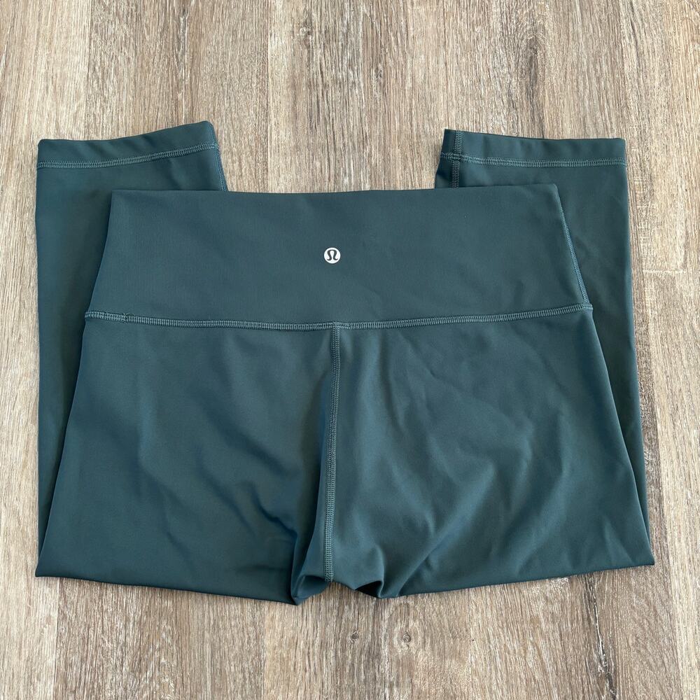 Lululemon Wunder Under Hi-Rise 1/2 Tight 17" Teal Shadow - Size: 10 - Picture 7 of 8